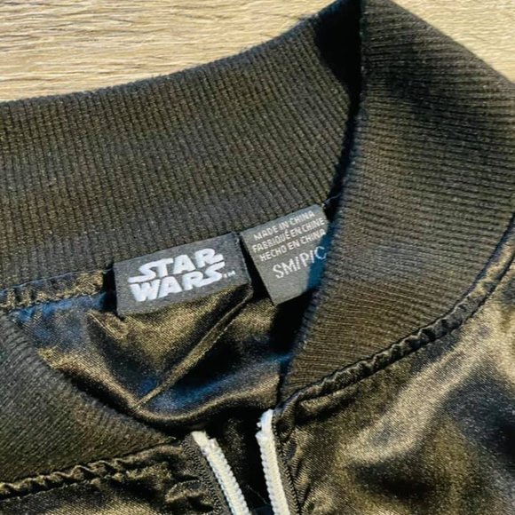 STAR WARS black bomber fighter jacket boy Sm - Picture 3 of 3